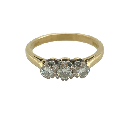 18ct Gold & Diamond Trilogy Ring
