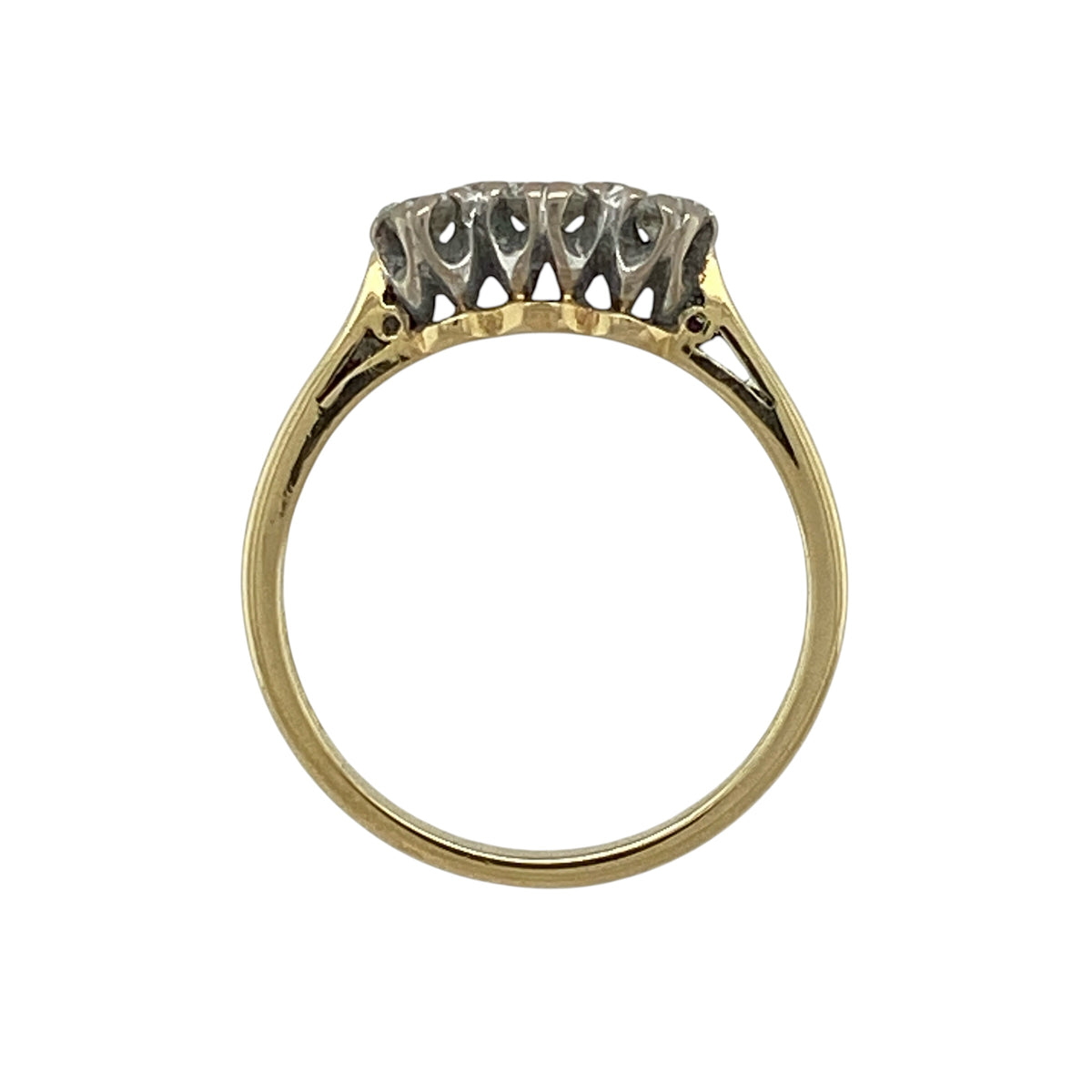 18ct Gold & Diamond Trilogy Ring