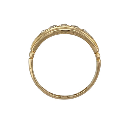 18ct Gold & Diamond Five Stone Band Ring
