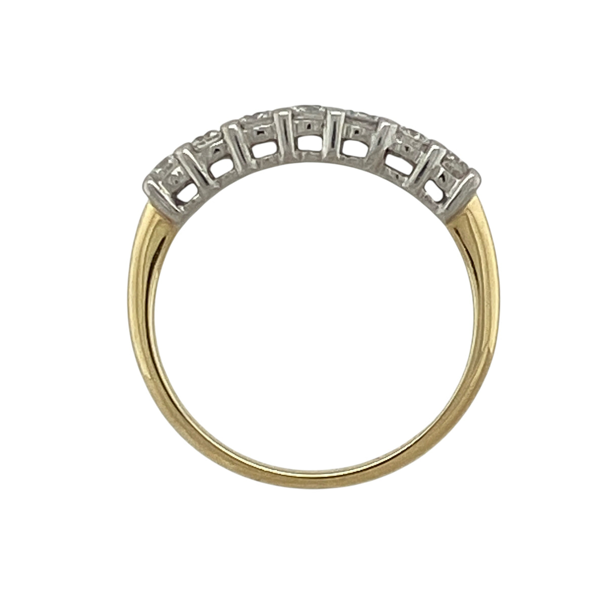 18ct Gold & Diamond Seven Stone Band Ring