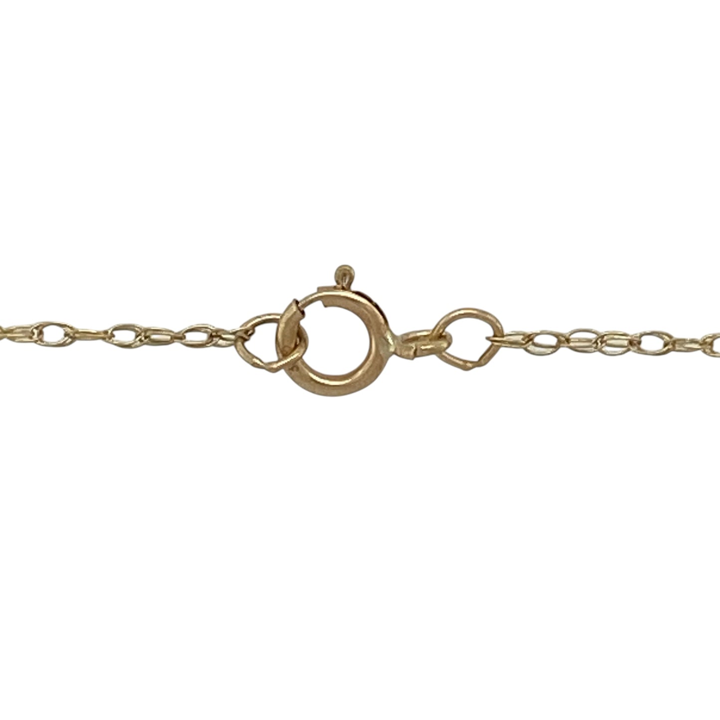 9ct Gold & Diamond Heart Circle 18" Necklace