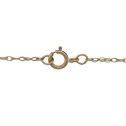 9ct Gold & Diamond Heart Circle 18" Necklace