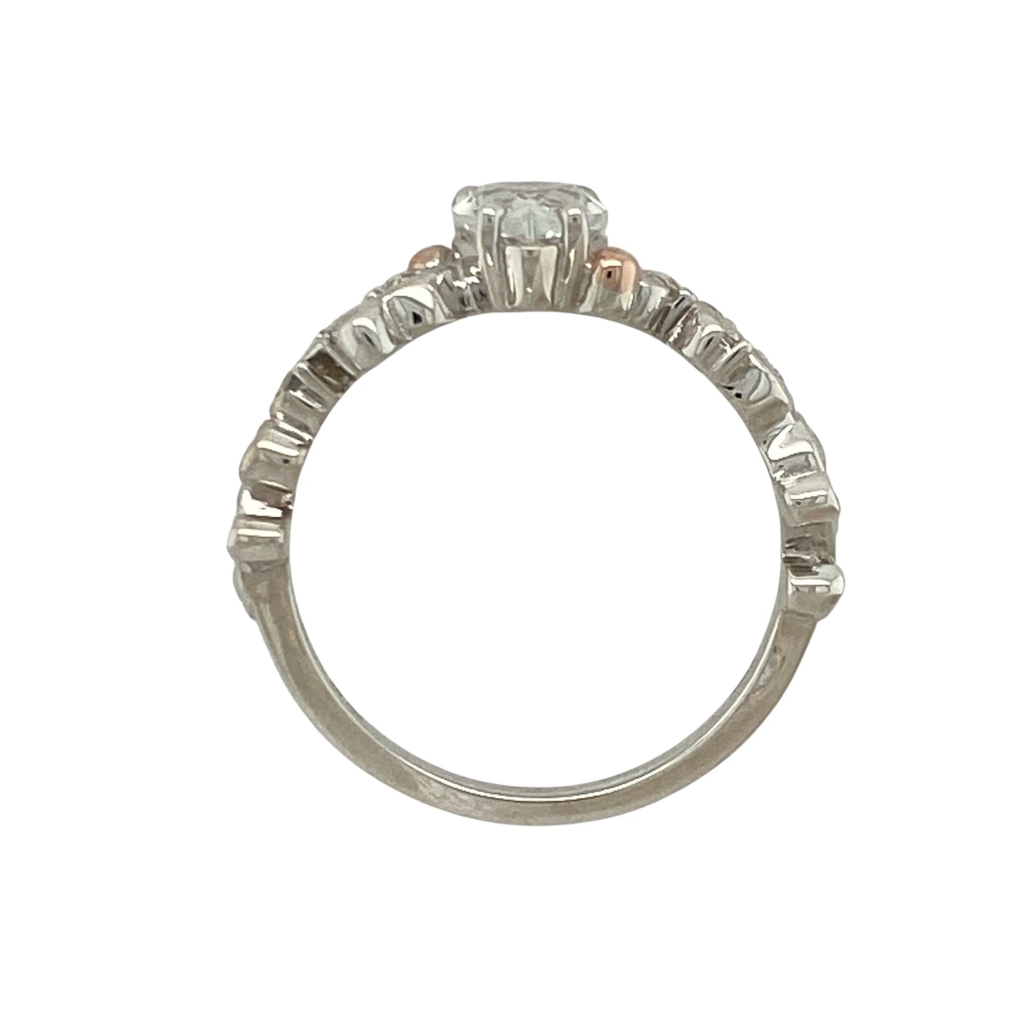 925 Silver & White Topaz Clogau Ring