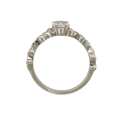925 Silver & White Topaz Clogau Ring