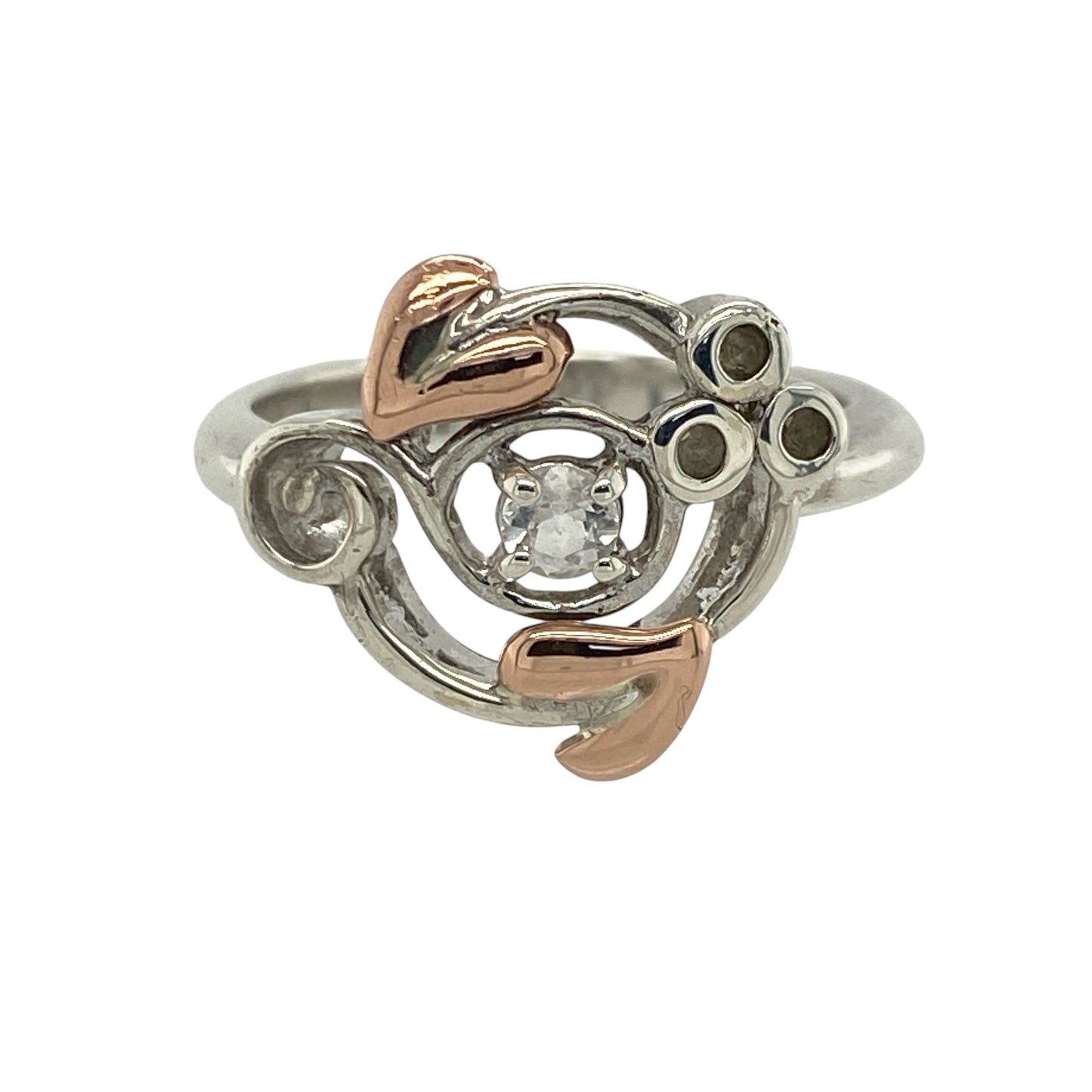 925 Silver & White Topaz Set Clogau Tree of Life Ring