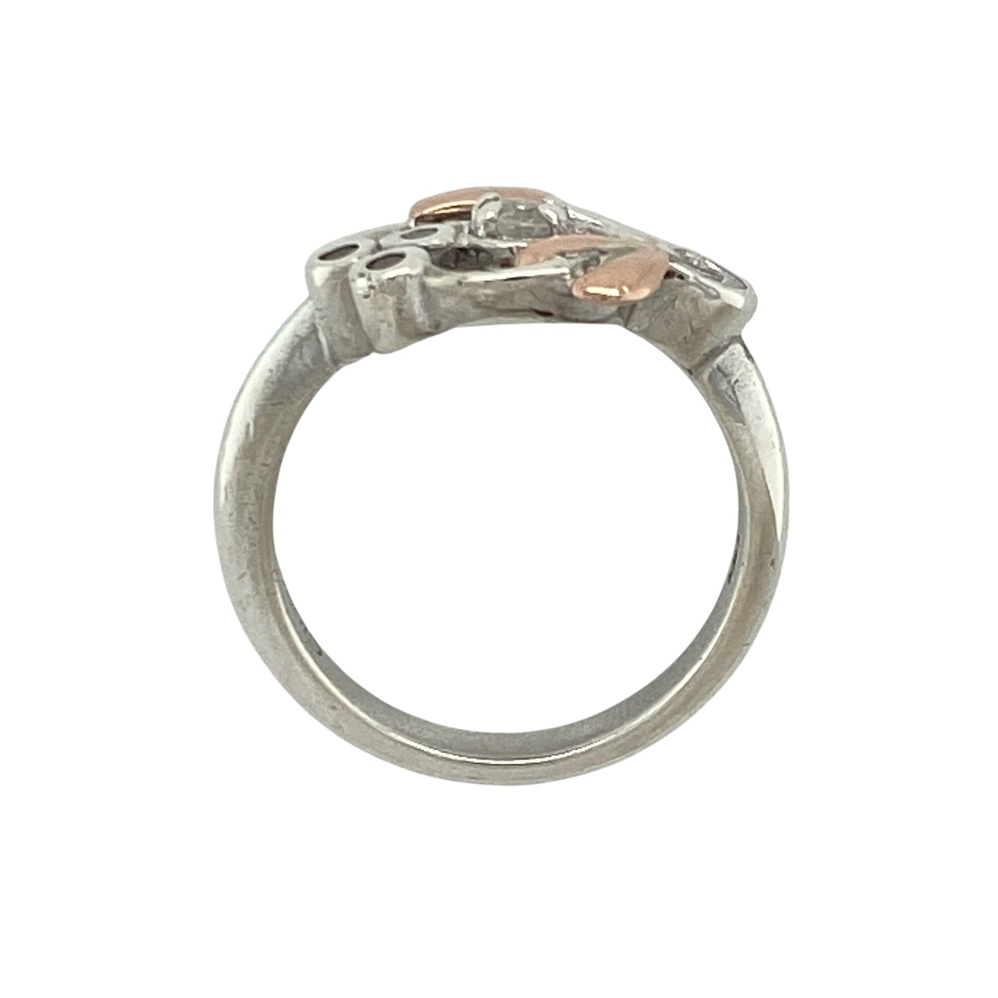 925 Silver & White Topaz Set Clogau Tree of Life Ring