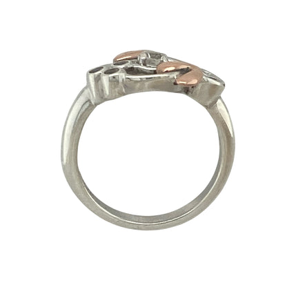 925 Silver & White Topaz Set Clogau Tree of Life Ring