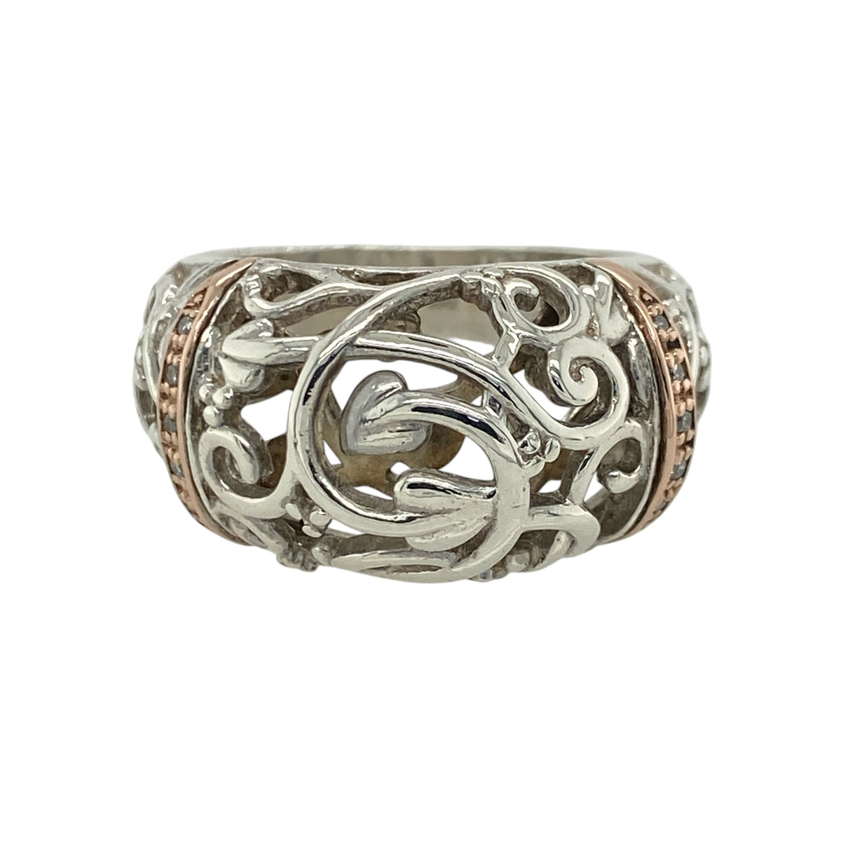 925 Silver & Diamond Clogau Tree of Life Rounded Band Ring