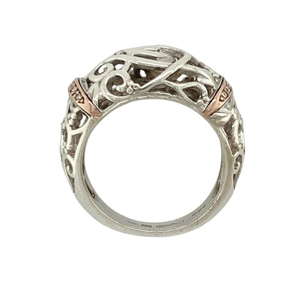 925 Silver & Diamond Clogau Tree of Life Rounded Band Ring