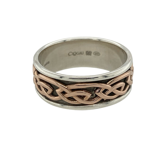 925 Silver Clogau Annwyl Celtic Knot Band Ring