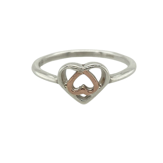 925 Silver Clogau Heart Ring