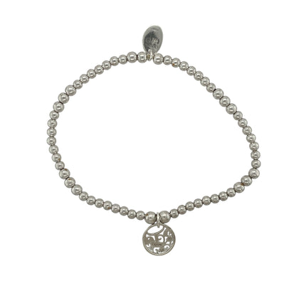 This pre-owned Clogau Affinity Tree of Life bracelet is a delicate sterling silver design, combining a stretchy beaded style with the iconic Tree of Life motif.

Design: Featuring a polished round charm decorated with Clogau’s distinctive Tree of Life design, this bracelet is finished with a delicate beaded stretchy band for comfortable everyday wear. The classic silver finish and meaningful Tree of Life detail create a versatile piece inspired by Welsh heritage.