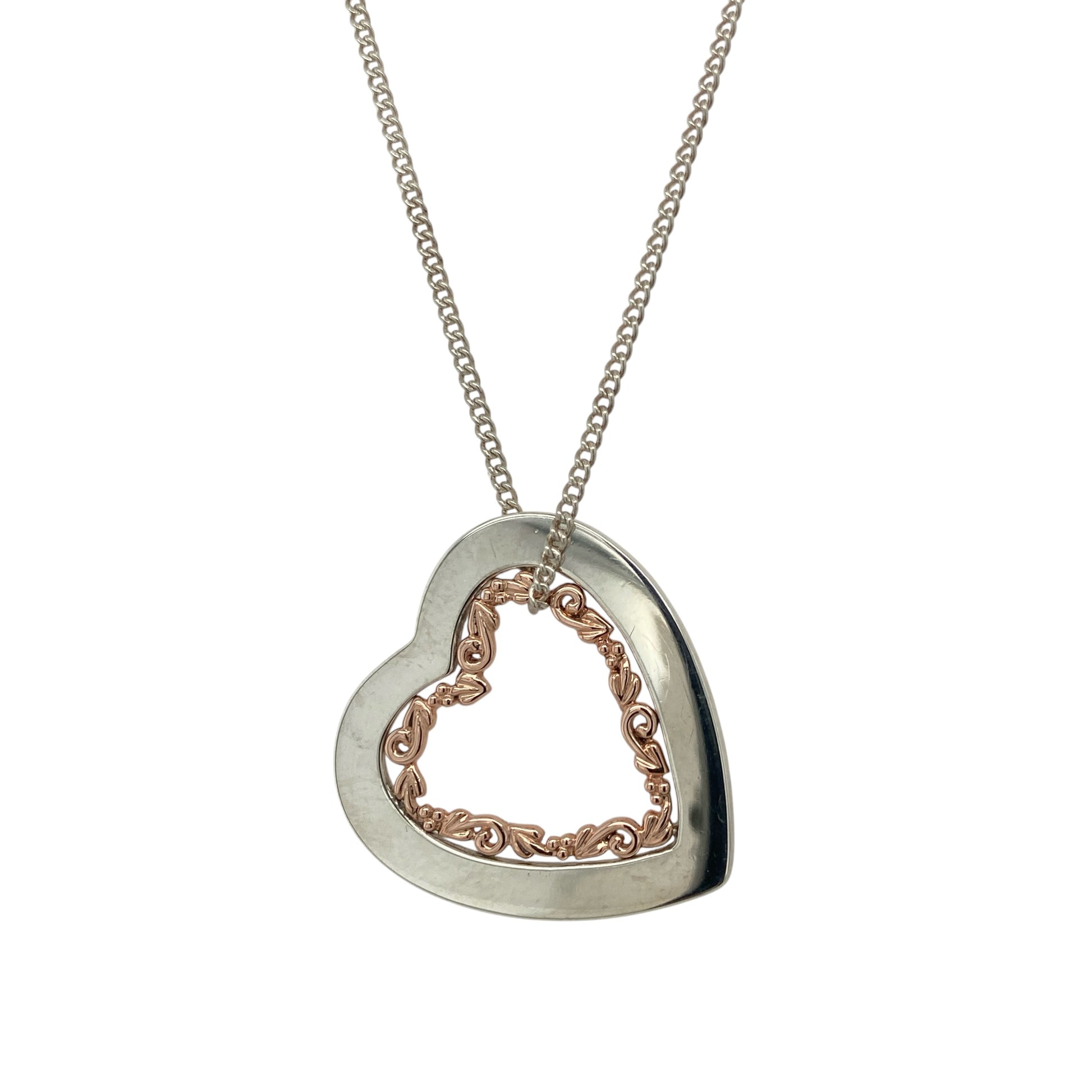 925 Silver Clogau Tree of Life Heart 18" Necklace