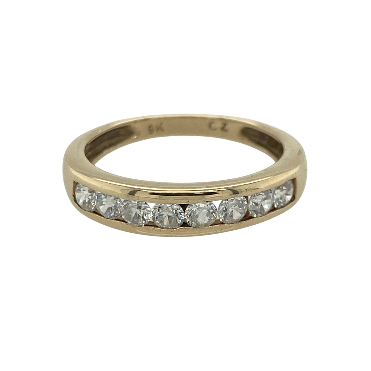 9ct Gold & Cubic Zirconia Band Ring