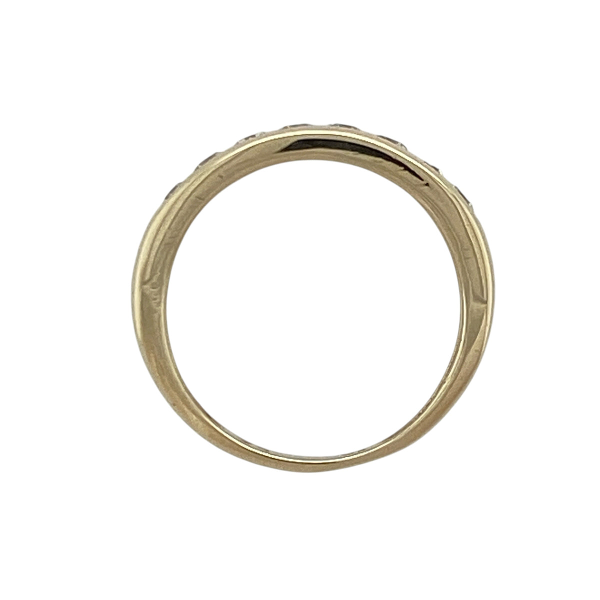 9ct Gold & Cubic Zirconia Band Ring