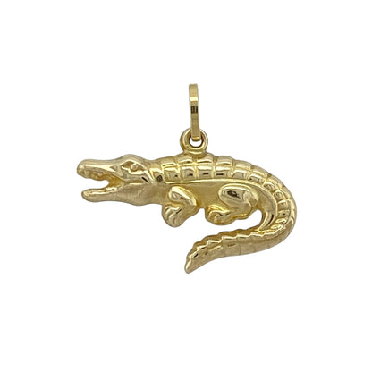 9ct Gold Crocodile Pendant