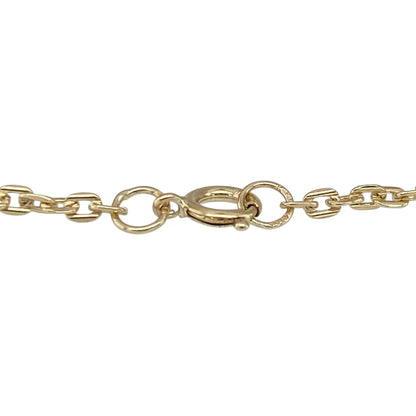 This pre-owned 9ct yellow gold faceted belcher bracelet is a delicate and versatile design, featuring textured links that catch the light beautifully.

Design: Featuring classic belcher links with a faceted finish, this bracelet offers added texture and detail while maintaining a simple, timeless gold look. The fine 2mm links make it ideal for everyday wear, either alone or layered with other bracelets.
Material: Made from 9-carat yellow gold.