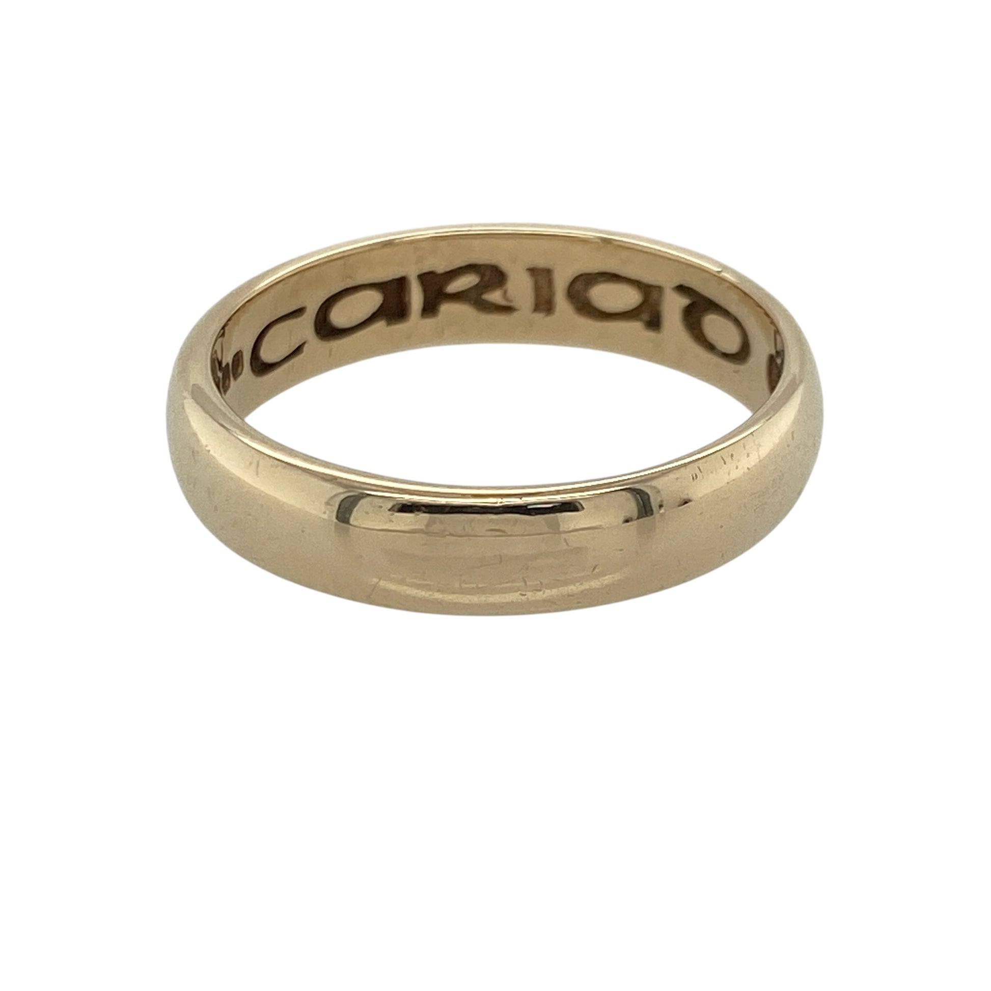 9ct Gold Clogau Cariad 4mm Wedding Band Ring