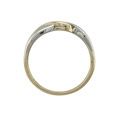 9ct Gold & Diamond Twist Band Ring
