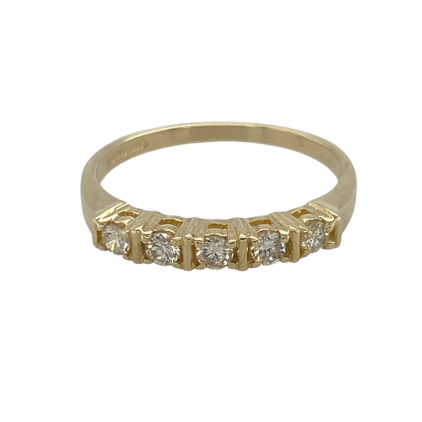 9ct Gold & Diamond Band Ring