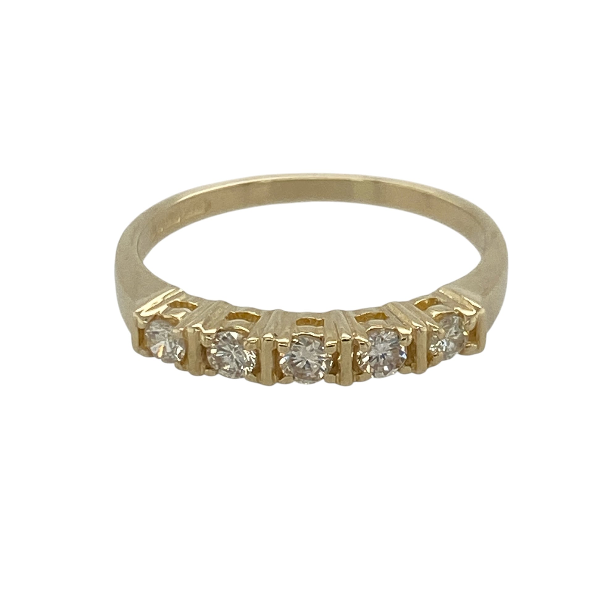 9ct Gold & Diamond Band Ring