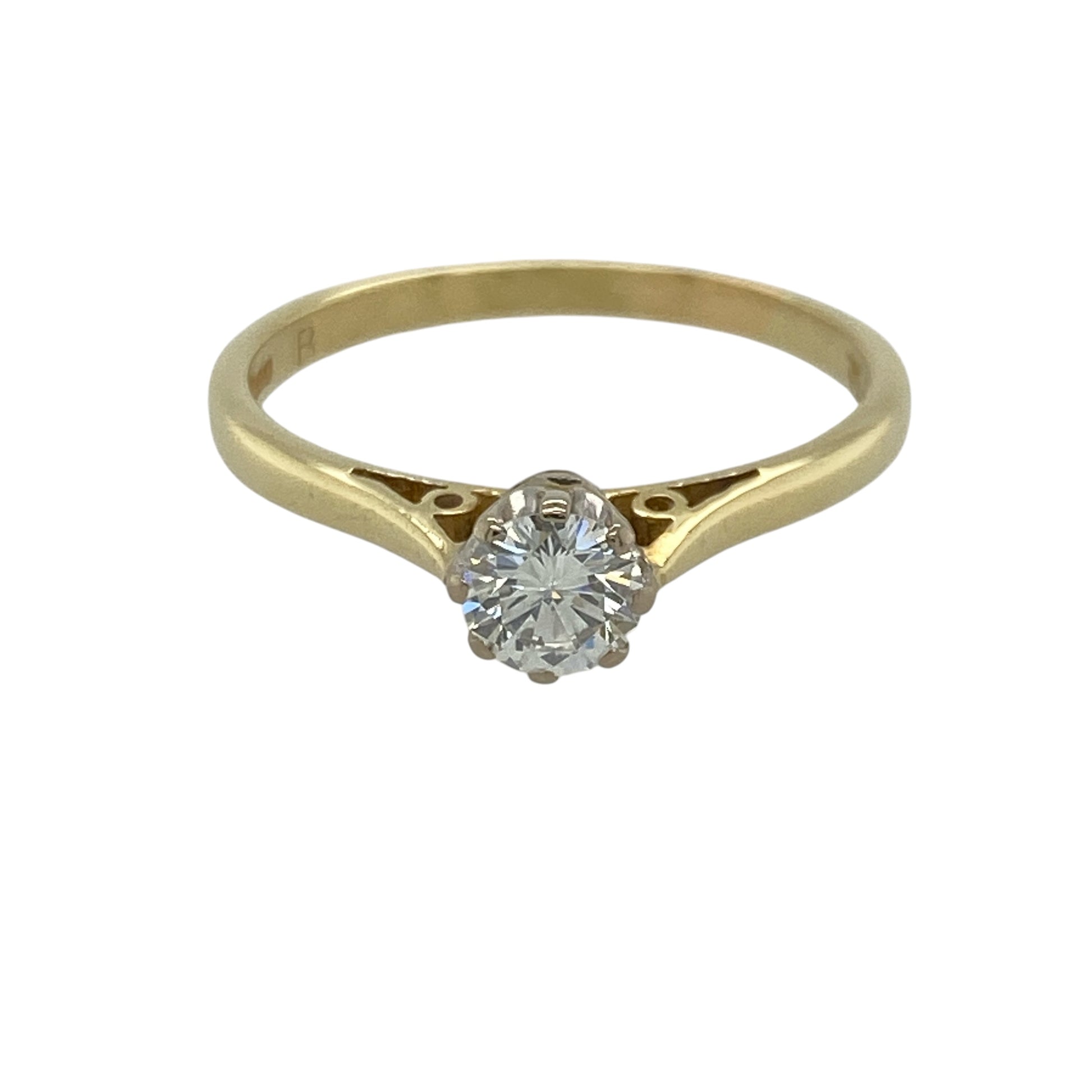 18ct Gold & Diamond Solitaire Ring