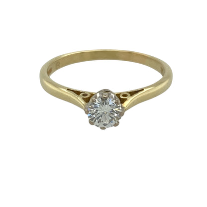 18ct Gold & Diamond Solitaire Ring