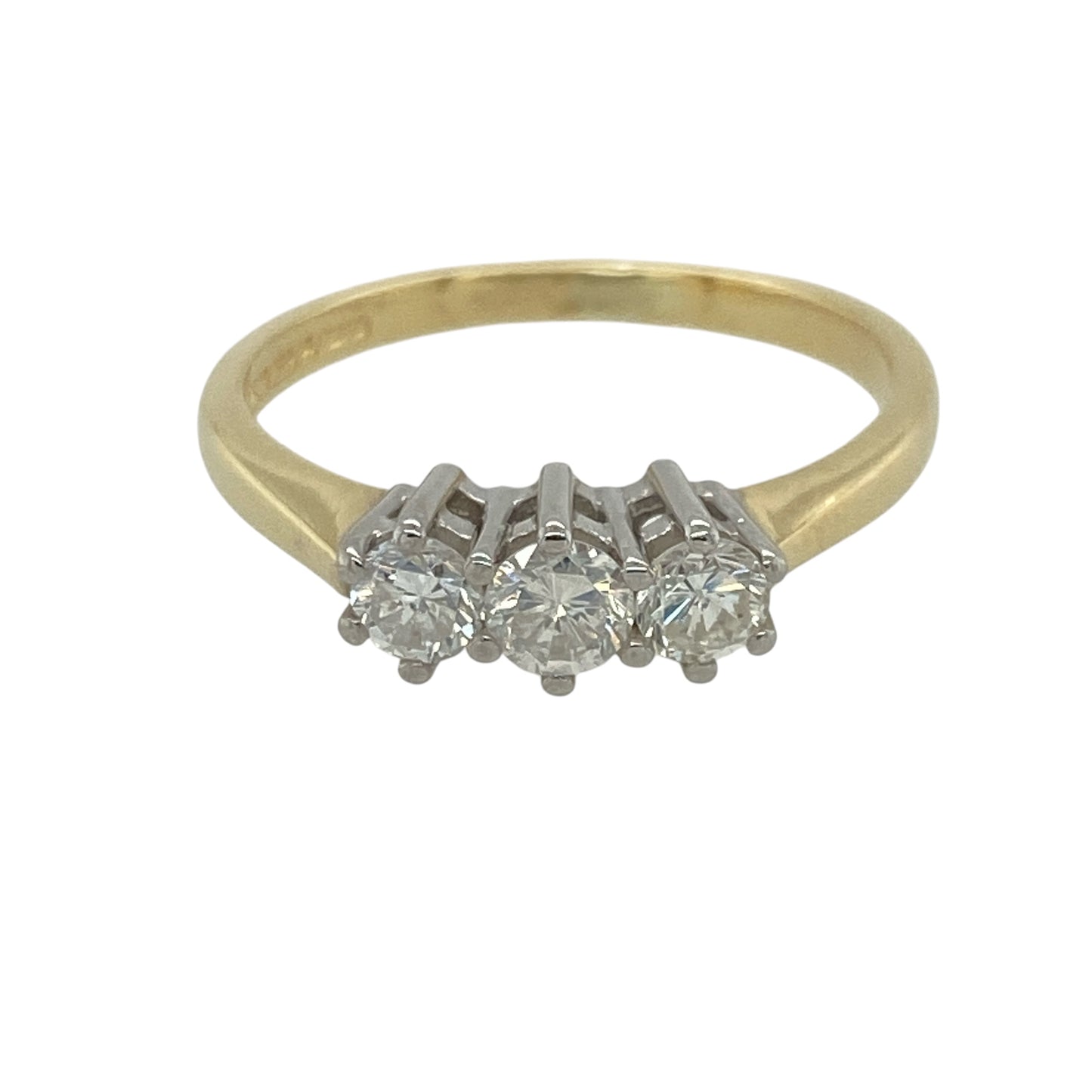 18ct Gold & Diamond Trilogy Ring