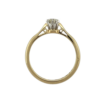 18ct Gold & Diamond Solitaire Ring