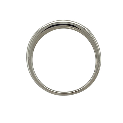 9ct White Gold & Diamond Band Ring