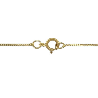 18ct Gold & Diamond Solitaire 18" Necklace
