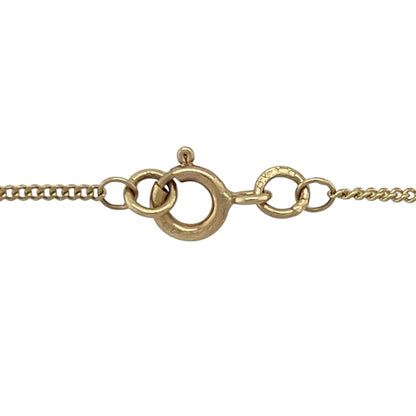 9ct Gold & Diamond Teardrop 20" Necklace
