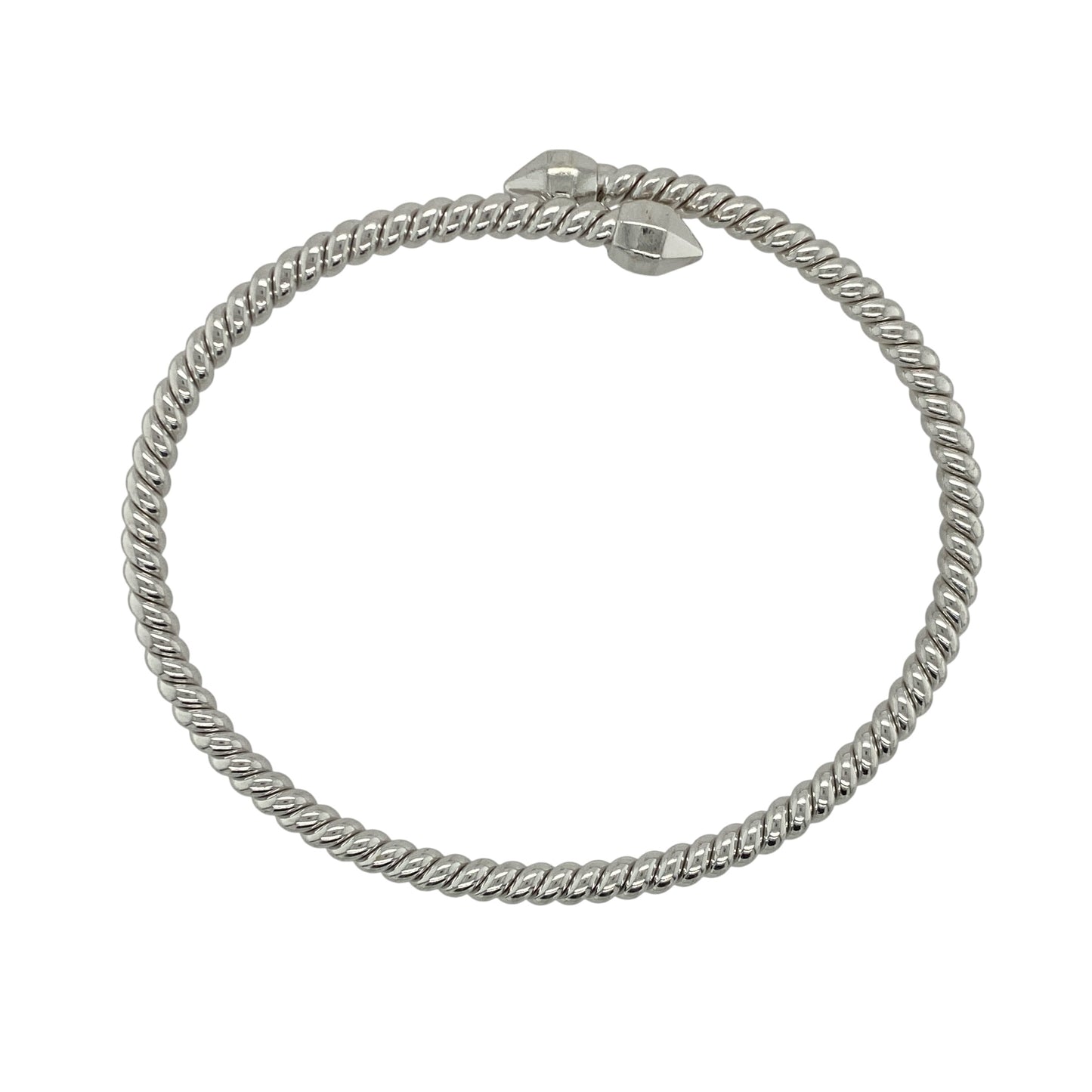 925 Silver Clogau Twisted Wrap Around Bangle