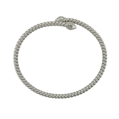 925 Silver Clogau Twisted Wrap Around Bangle