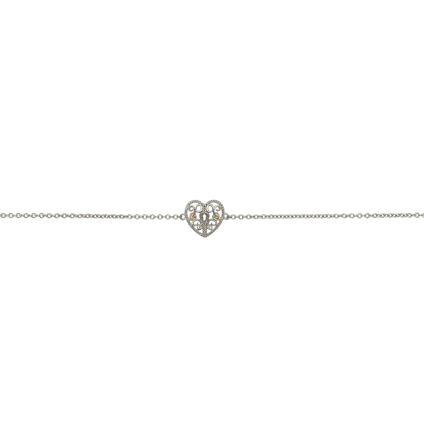 925 Silver Clogau Kensington Heart 6.5" - 7.5" Bracelet