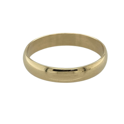 9ct Gold 4mm Wedding Band Ring