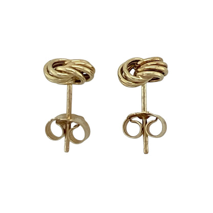 9ct Gold 7mm Knot Stud Earrings