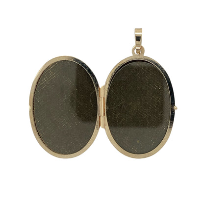 9ct Gold Bird Oval Locket