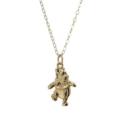 9ct Gold Winnie the Pooh 18" Necklace