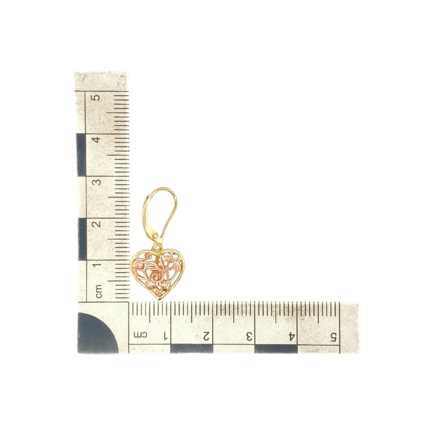 9ct Gold Clogau Tree of Life Fairy Heart Drop Earrings
