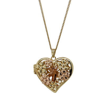 9ct Gold Clogau Heart Locket Fairy 18" - 22" Necklace