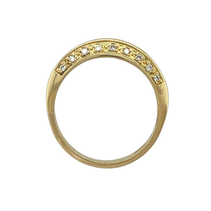 18ct Gold & Diamond Band Ring