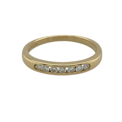 18ct Gold & Diamond Band Ring