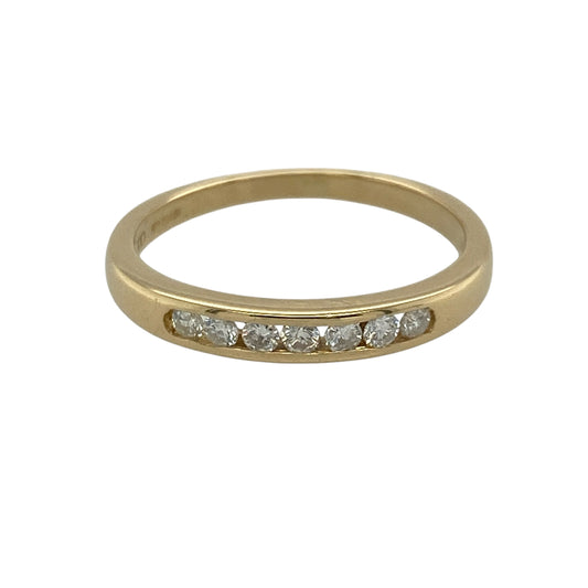 18ct Gold & Diamond Band Ring