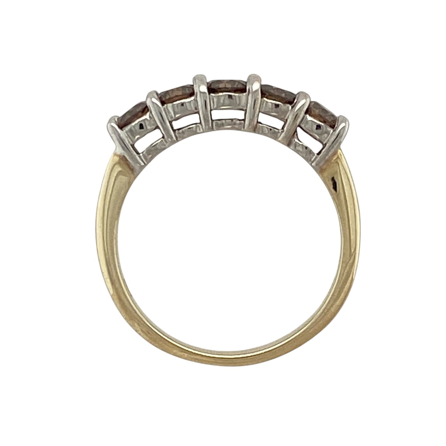 9ct Gold & Chocolate Diamond Band Ring