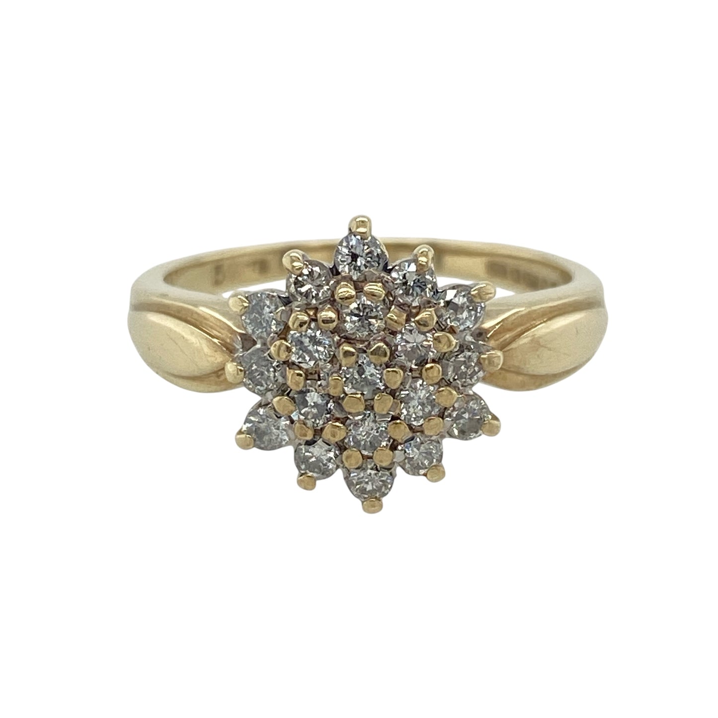 9ct Gold & Diamond Cluster Ring