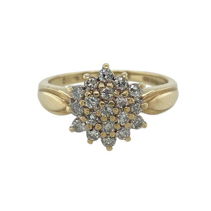 9ct Gold & Diamond Cluster Ring