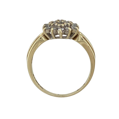 9ct Gold & Diamond Cluster Ring