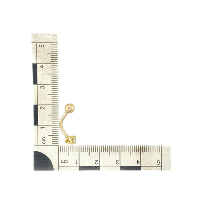 9ct Gold & Diamond Belly Bar