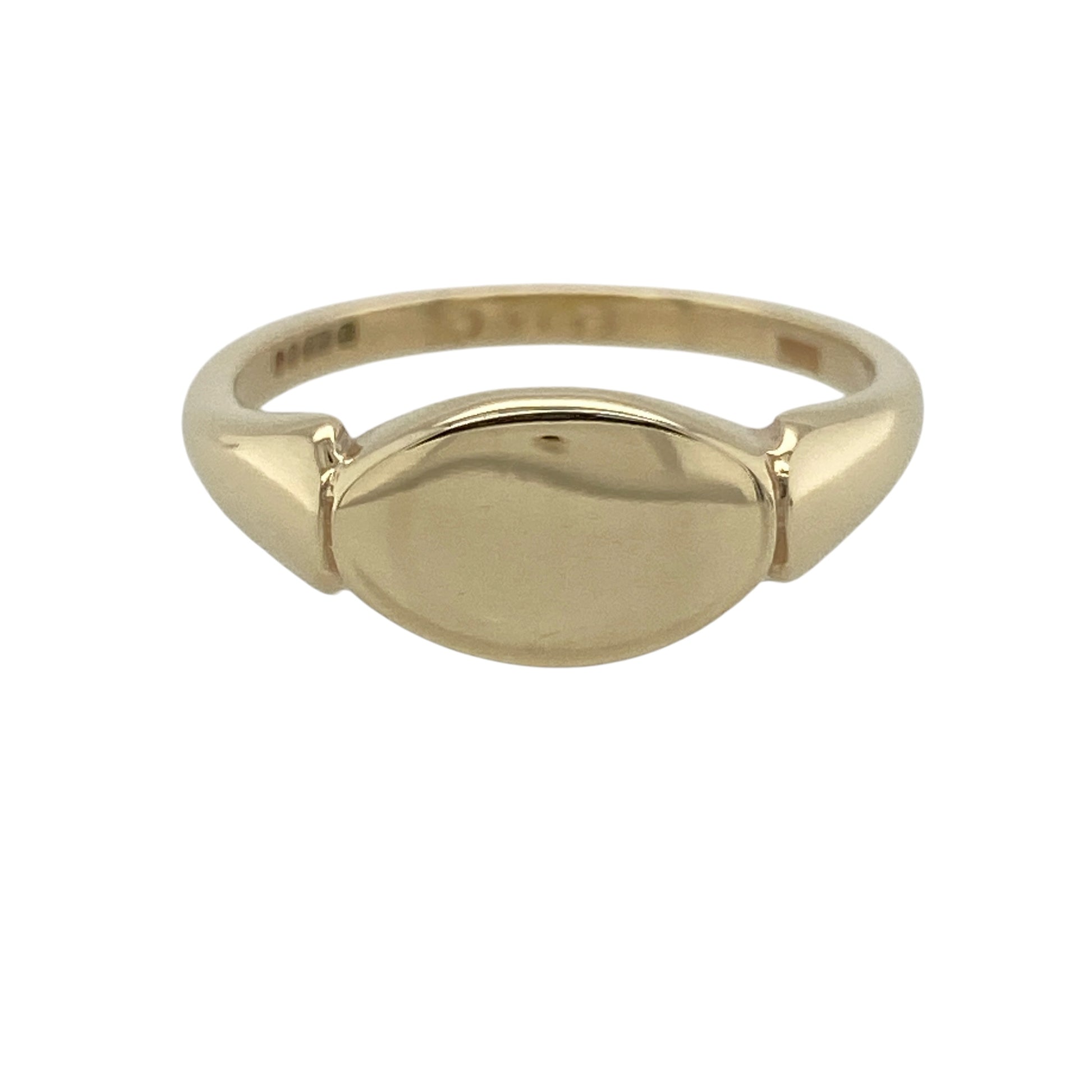9ct Gold Oval Signet Ring